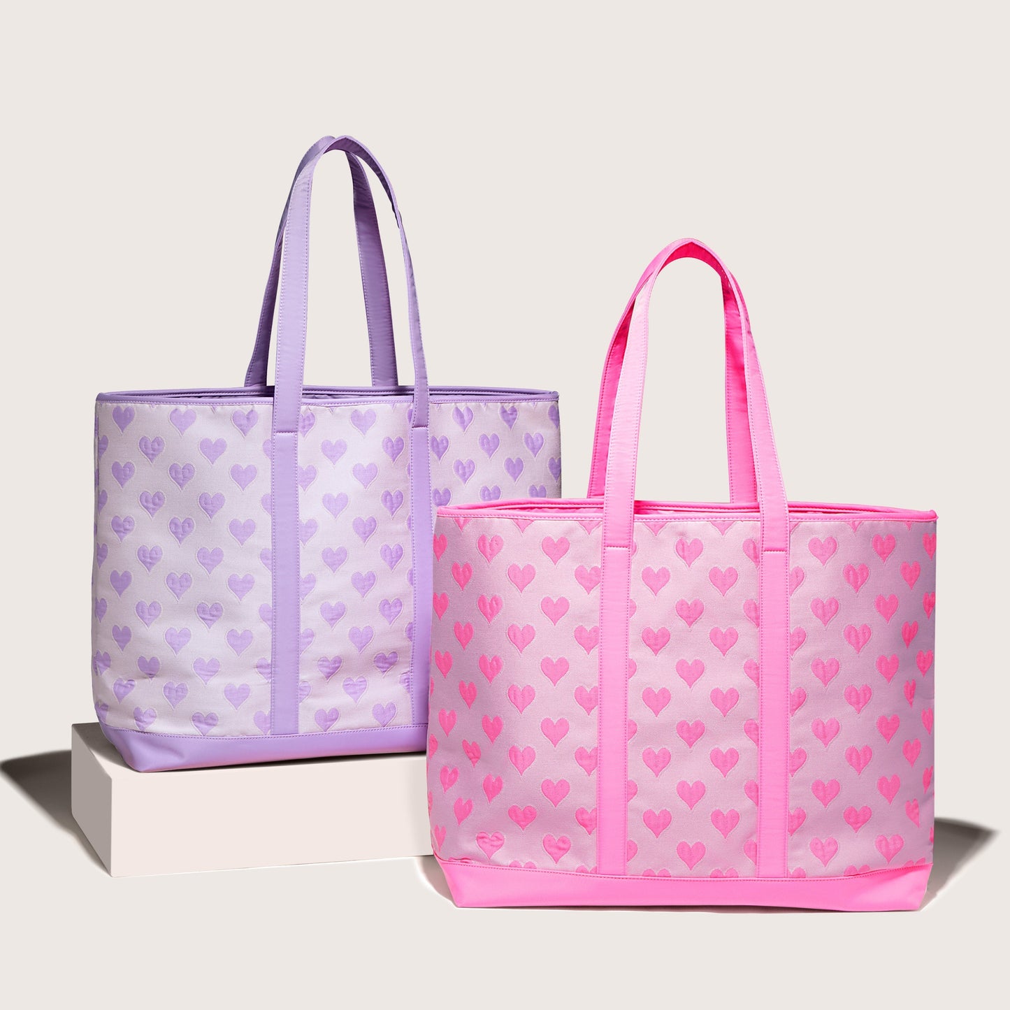 Heart Jacquard Tote