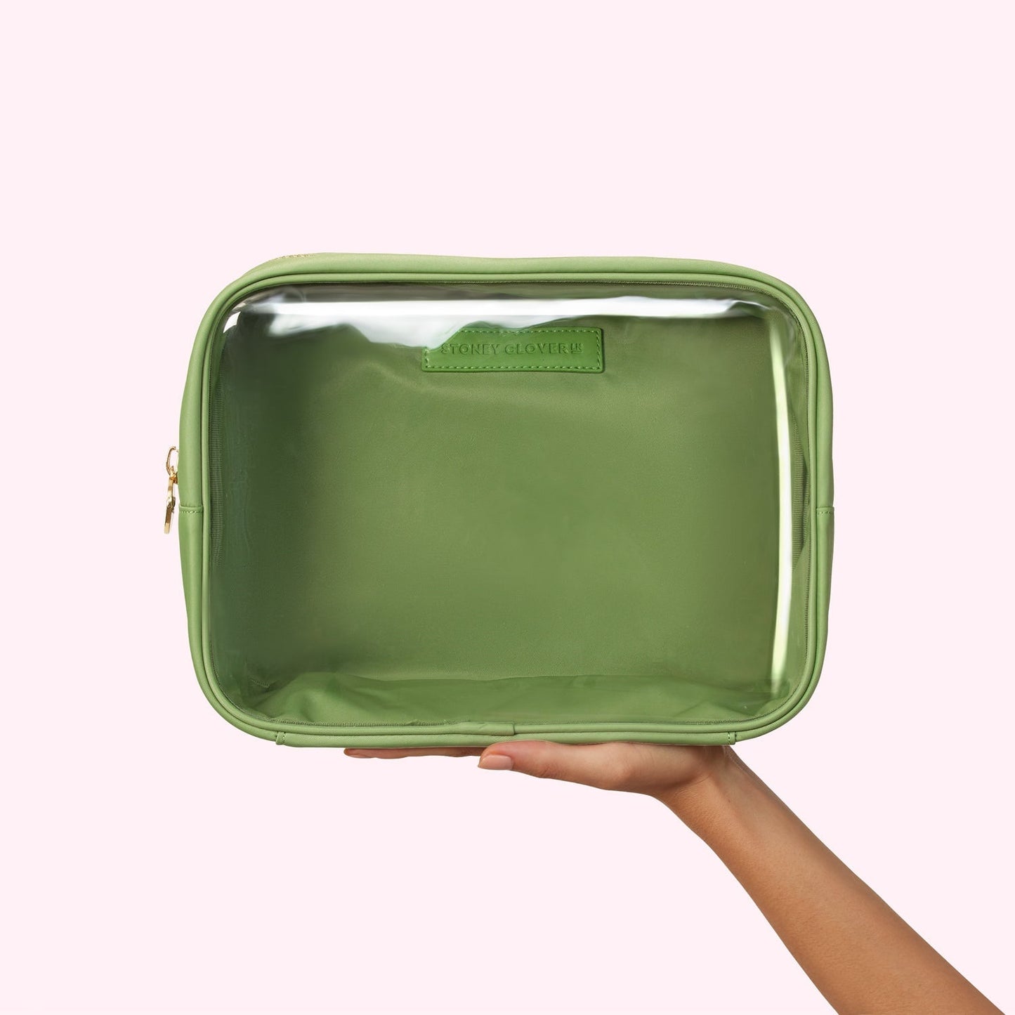 Pesto Clear Front Large Pouch