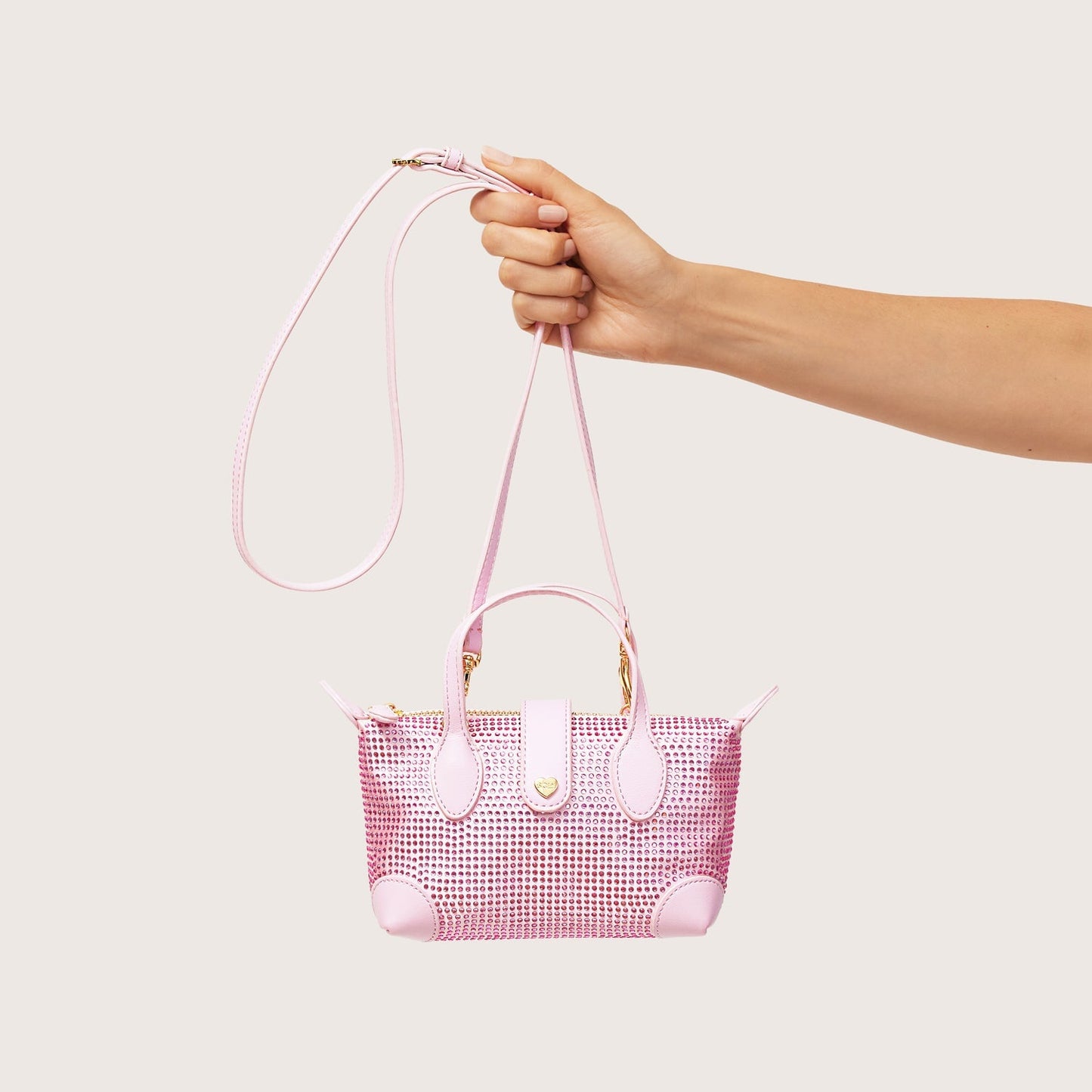 Crystal Pouchette Crossbody Bag