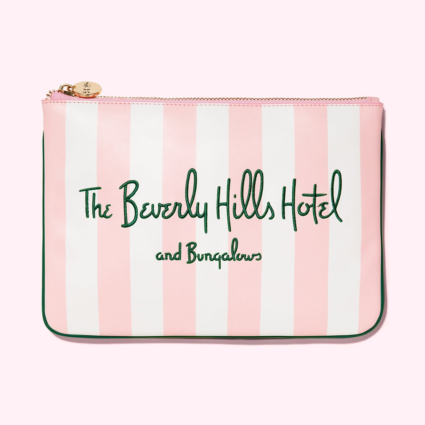 Beverly Hills Hotel Embroidered Flat Pouch