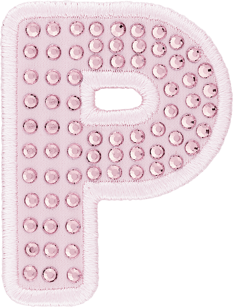 Crystal Sparkle Letter Patch