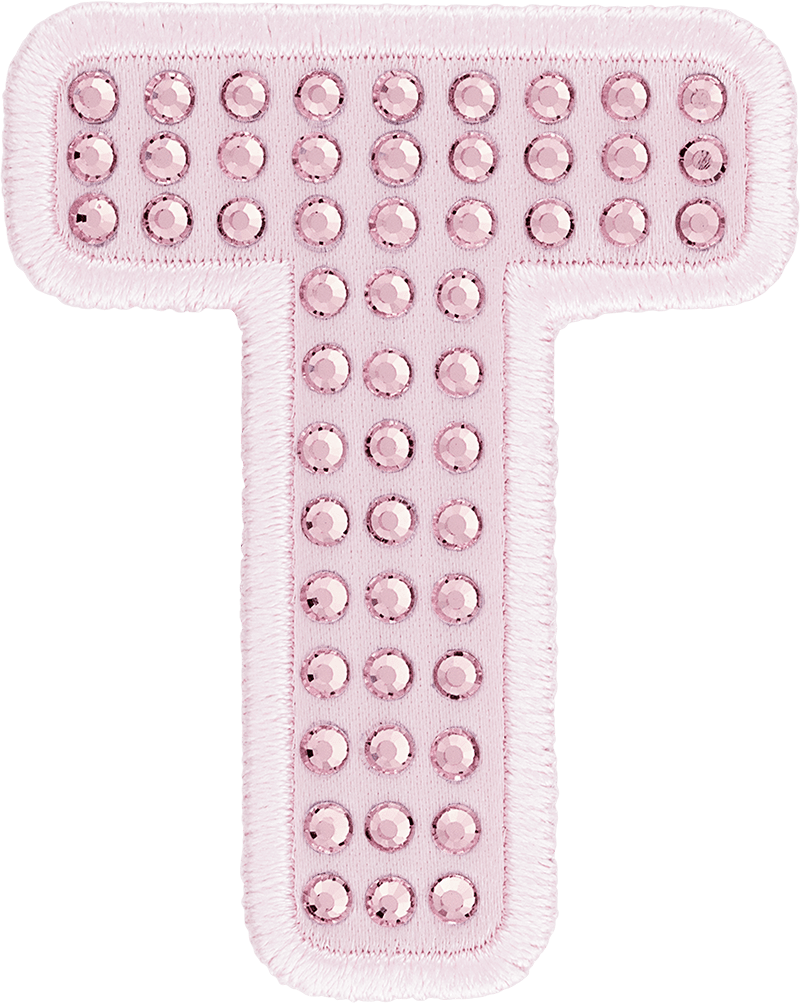 Crystal Sparkle Letter Patch