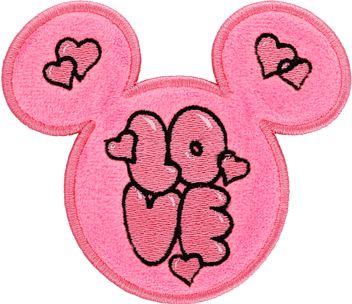 Mickey & Minnie Mouse Heart Patch