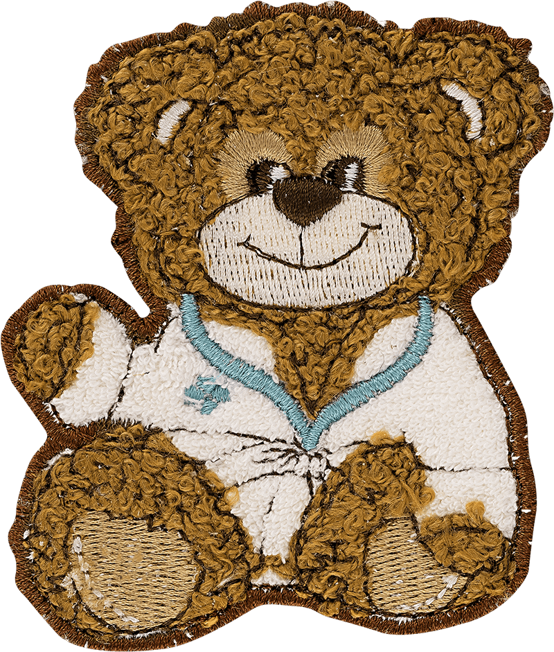 Teddy Bear in Robe Patch