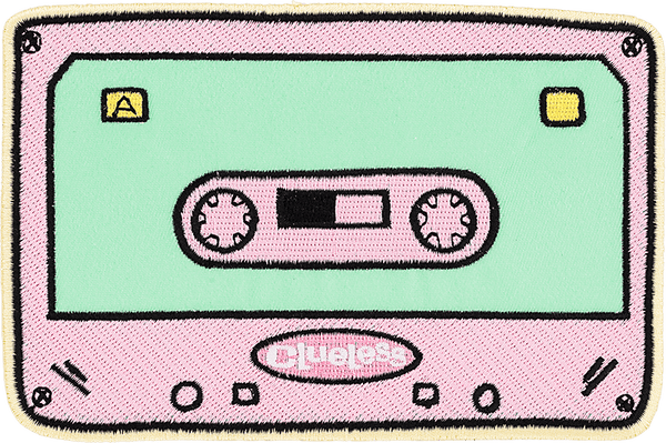 Customizable Clueless Cassette Tape Patch