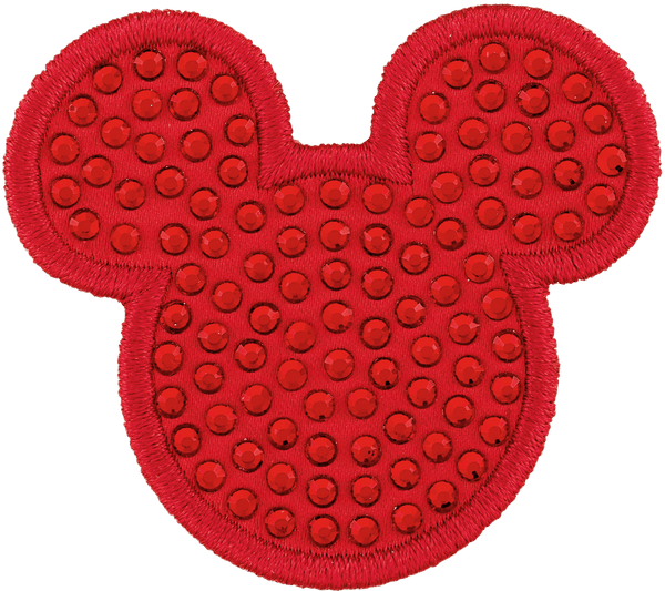 Red Sparkle Mickey Patch