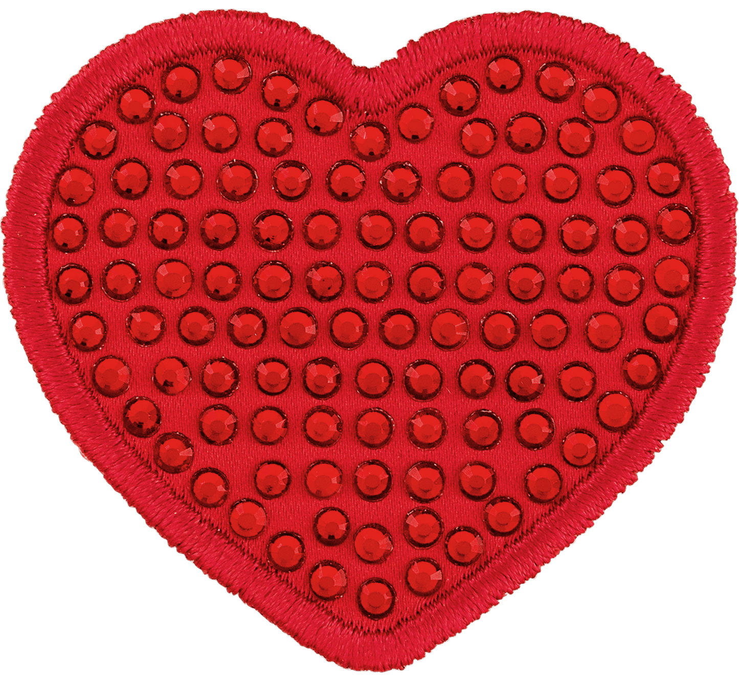 Red Sparkle Heart Patch