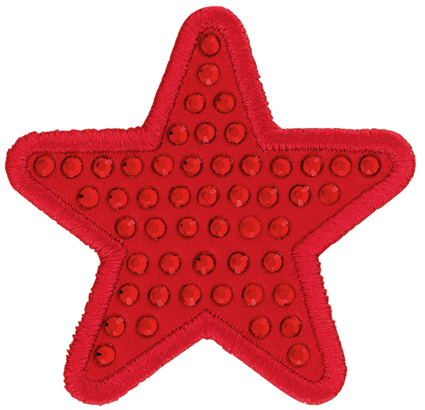 Red Sparkle Star Patch