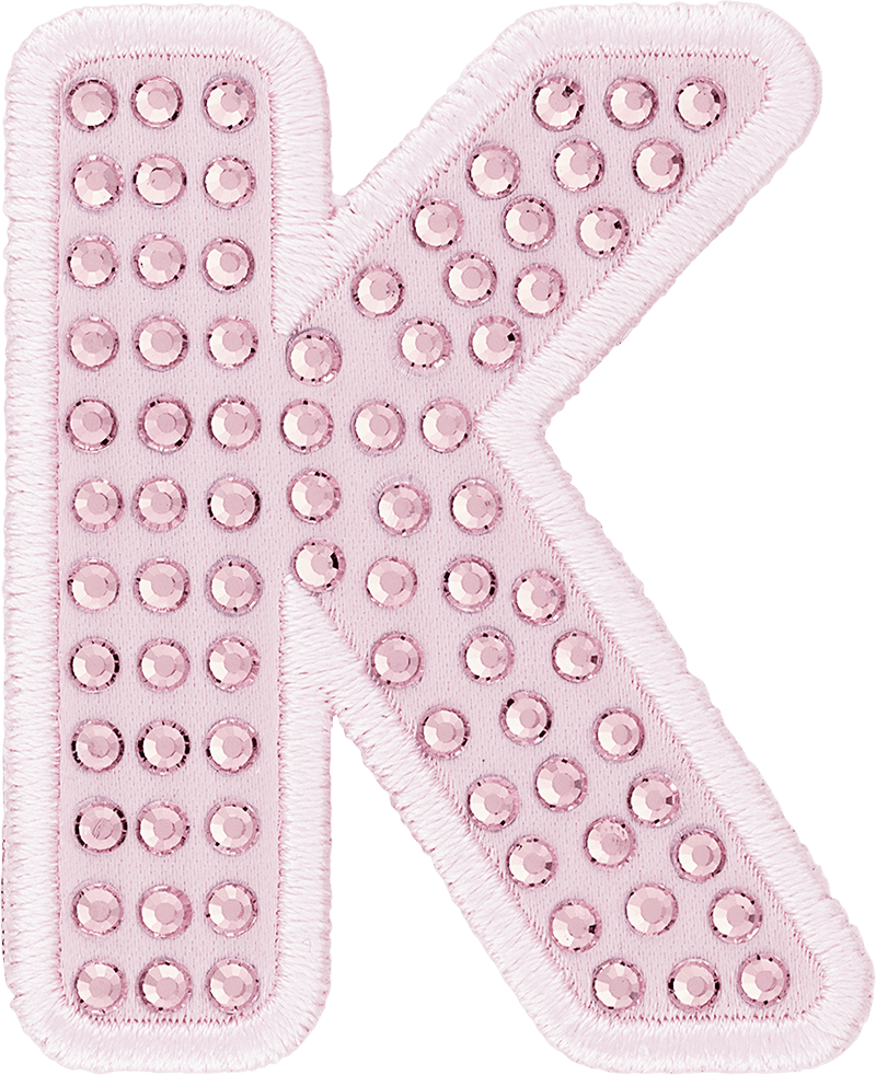 Crystal Sparkle Letter Patch