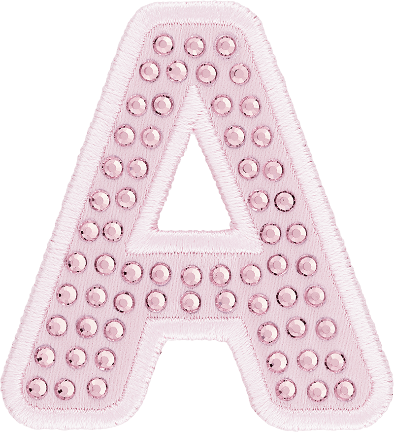 Crystal Sparkle Letter Patch