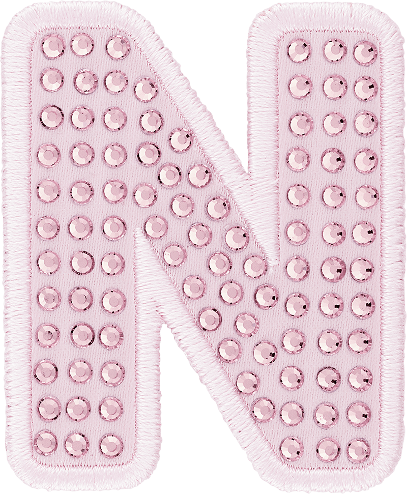 Crystal Sparkle Letter Patch