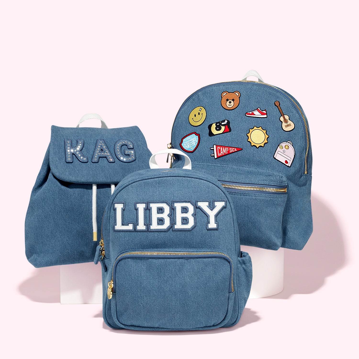 Denim Mini Backpack - Customizable | Stoney Clover Lane