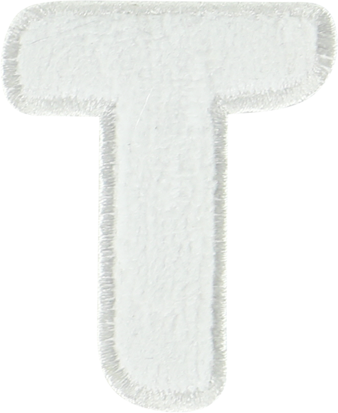 Coconut Terry Letter Patches