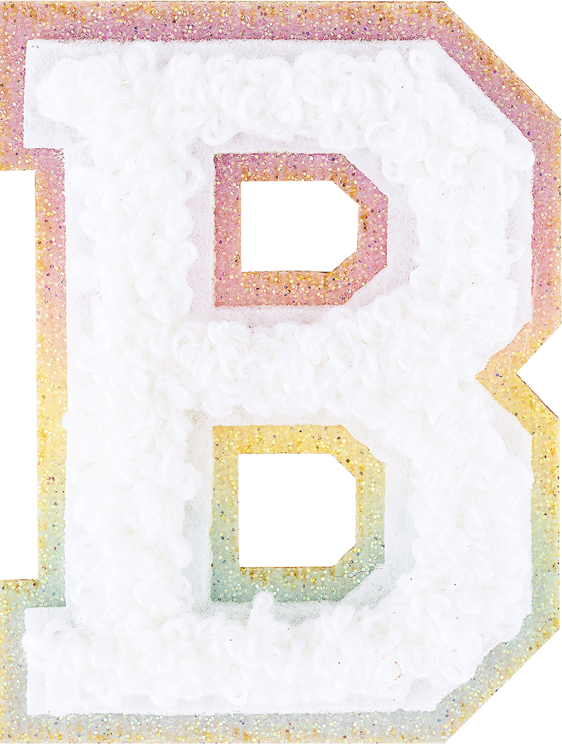 Shimmer Glitter Varsity Letter