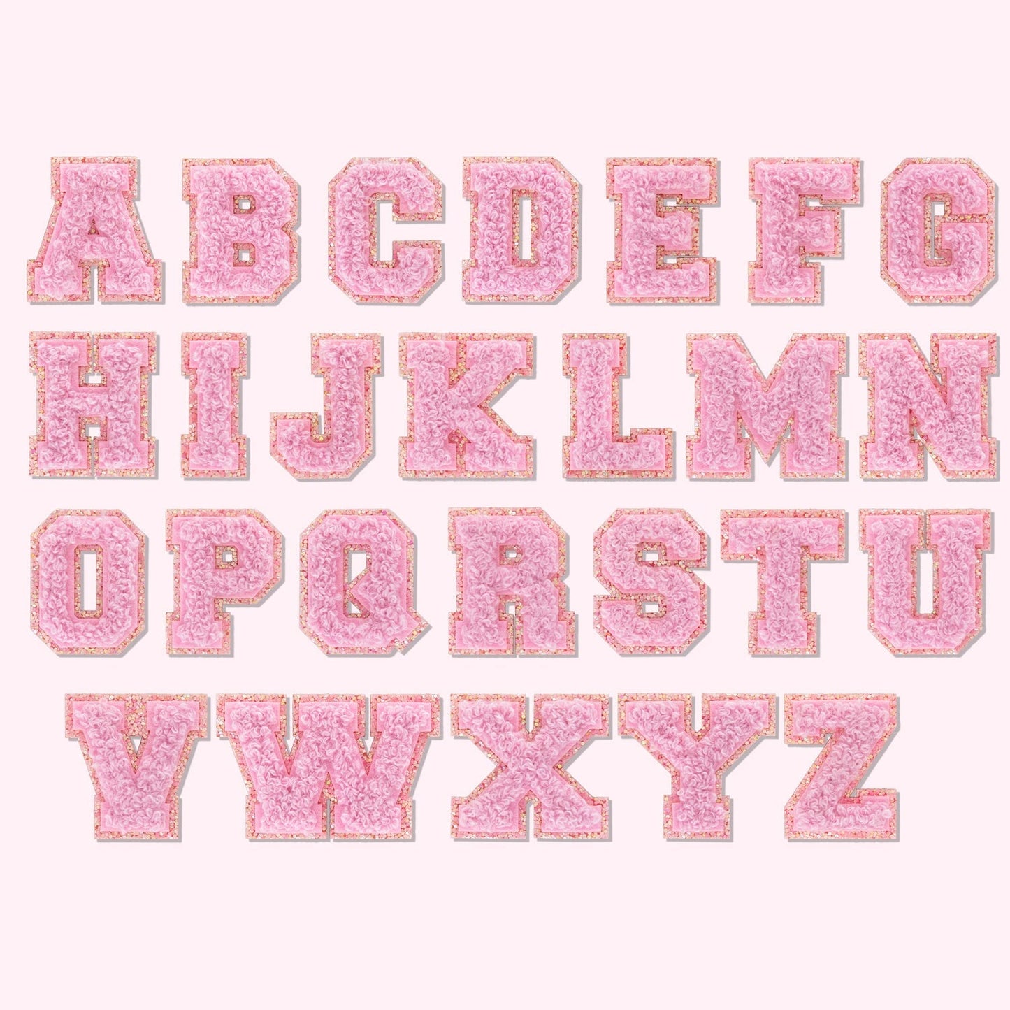 Sunset Chaser Mini Glitter Varsity Letter Patch