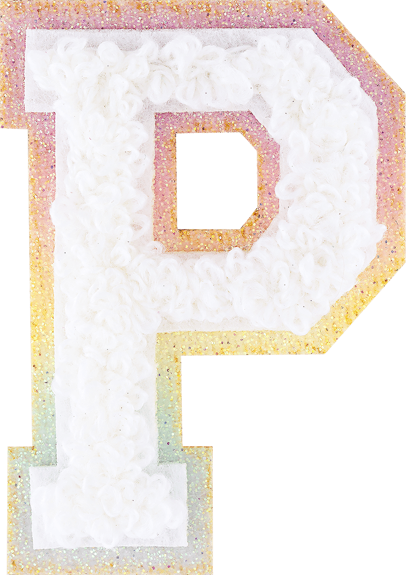 Shimmer Glitter Varsity Letter