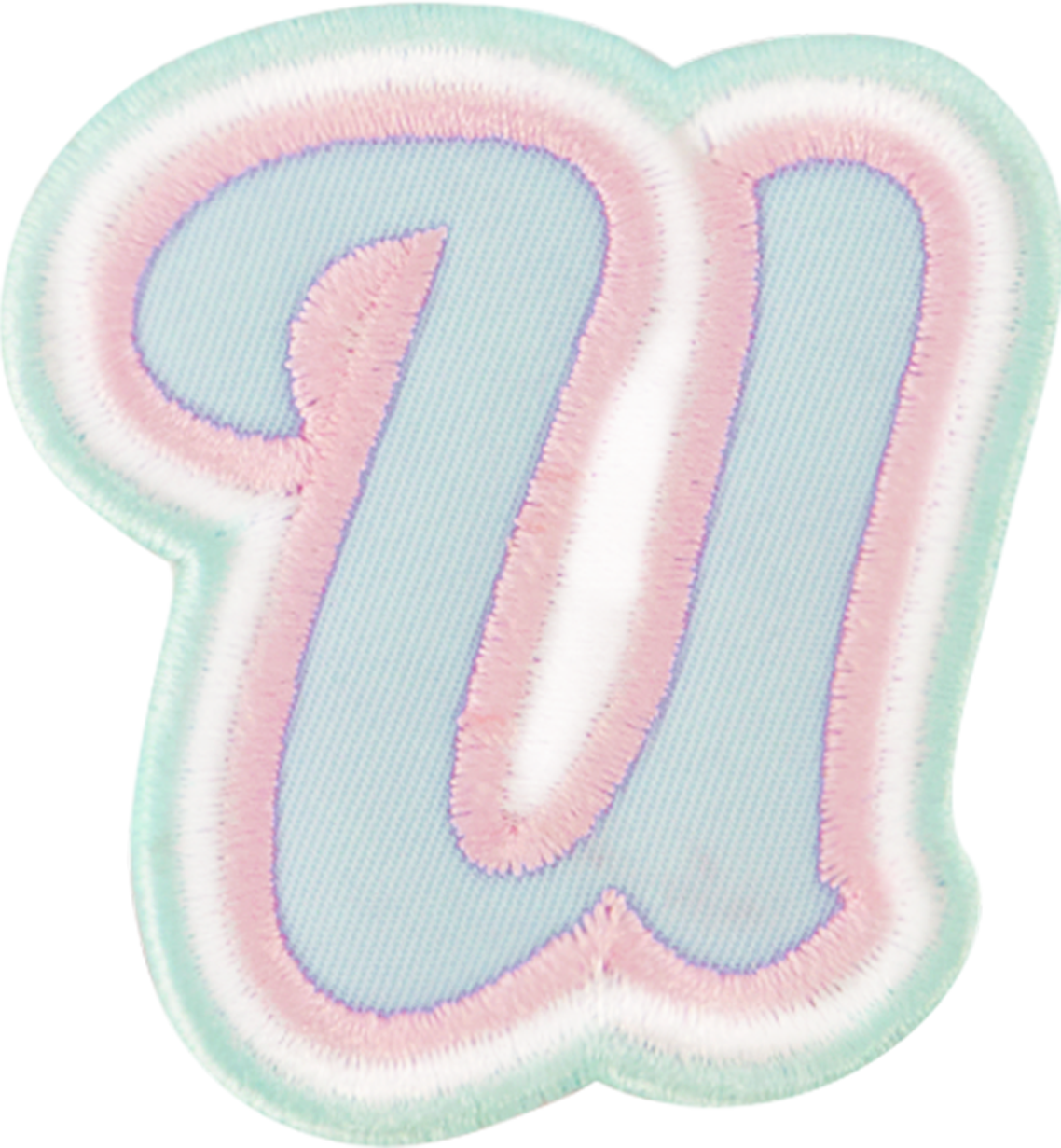 Nylon Pastel Letter Patch