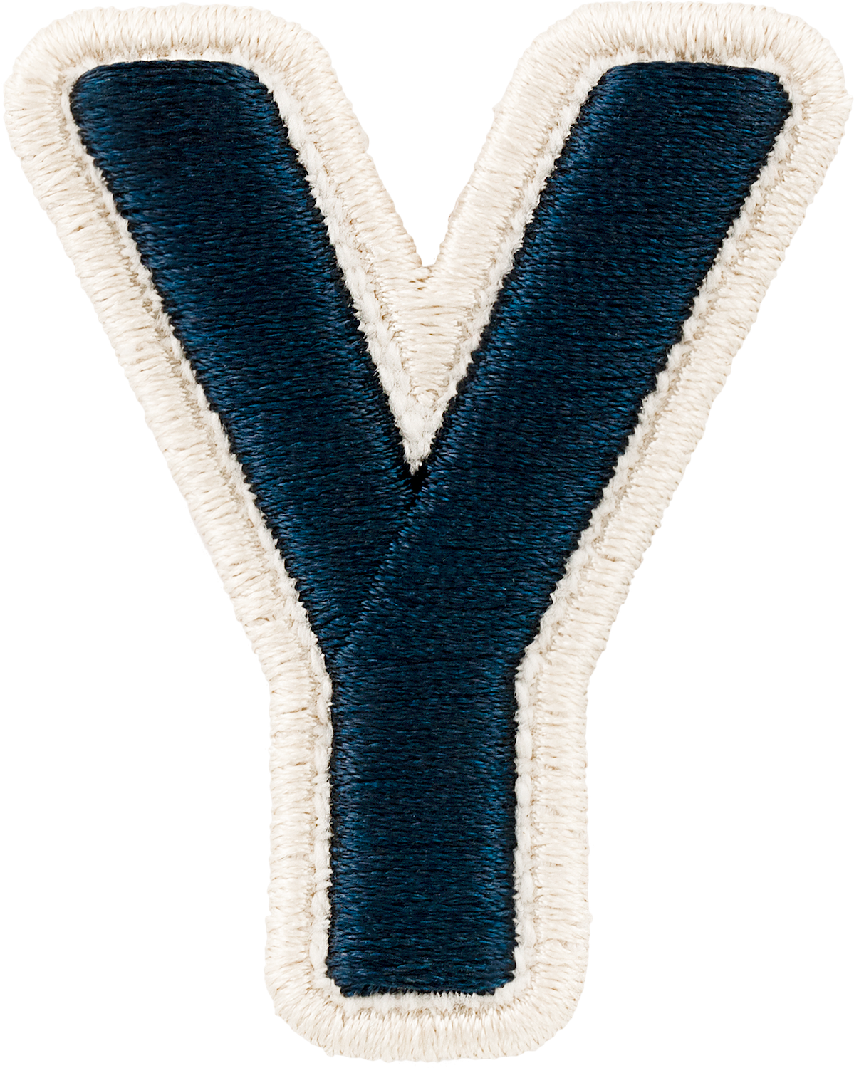 Sapphire Rolled Embroidery Letter Patches