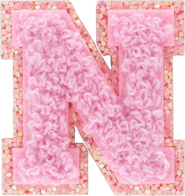 Sunset Chaser Mini Glitter Varsity Letter Patch