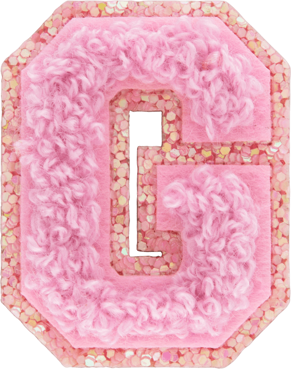 Sunset Chaser Mini Glitter Varsity Letter Patch