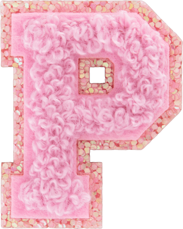 Sunset Chaser Mini Glitter Varsity Letter Patch