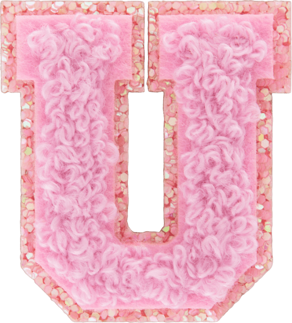 Sunset Chaser Mini Glitter Varsity Letter Patch