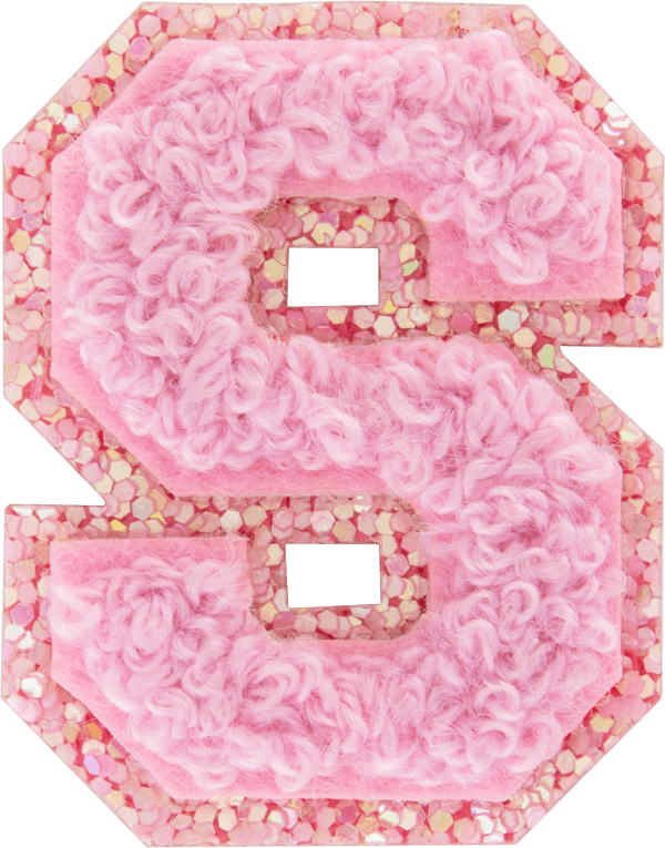 Sunset Chaser Mini Glitter Varsity Letter Patch