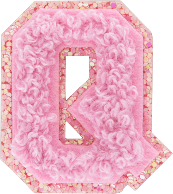 Sunset Chaser Mini Glitter Varsity Letter Patch