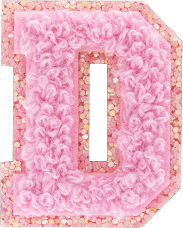 Sunset Chaser Mini Glitter Varsity Letter Patch