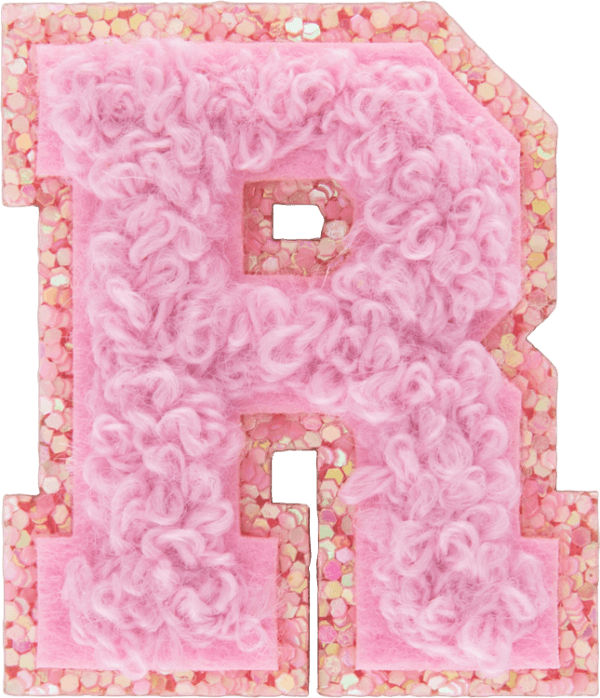 Sunset Chaser Mini Glitter Varsity Letter Patch