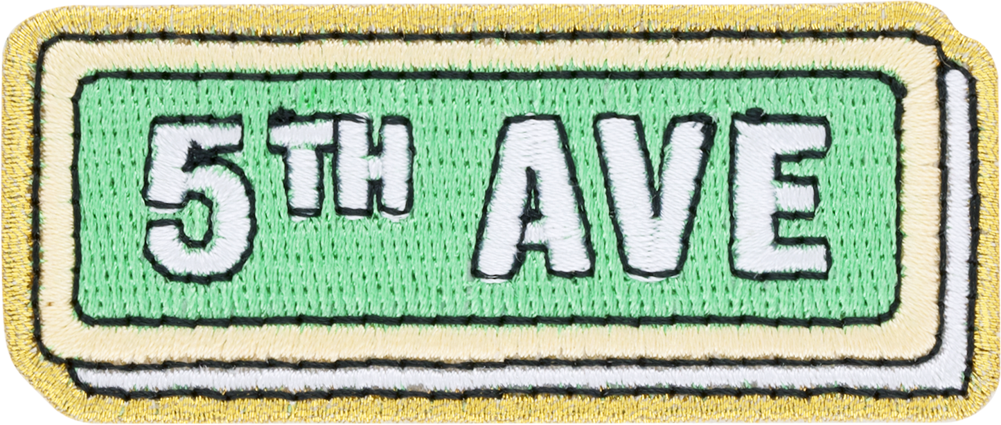 5th Ave Sign Patch