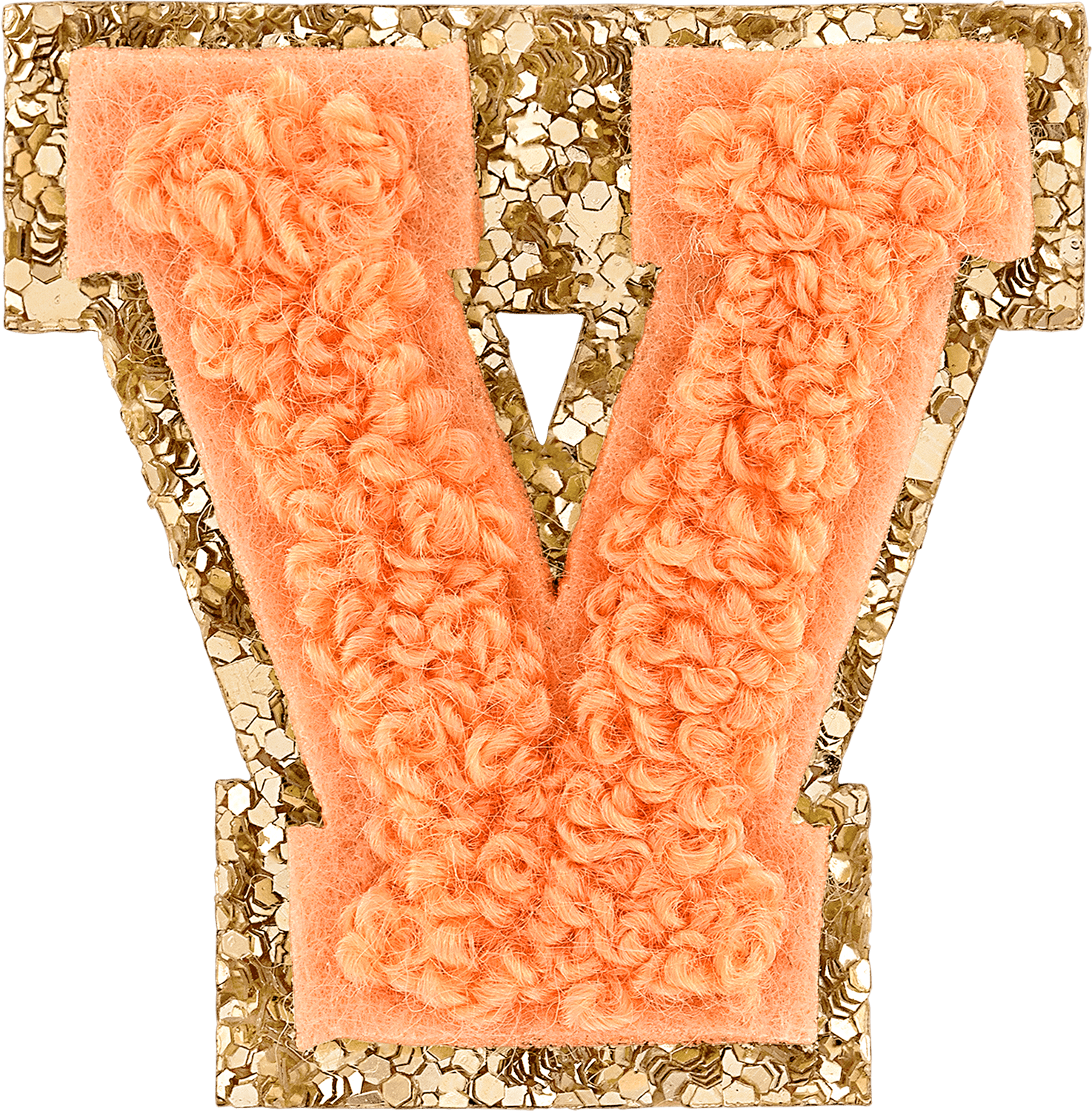 Flamingo Mini Glitter Varsity Letter Patch | Stoney Clover Lane Patches