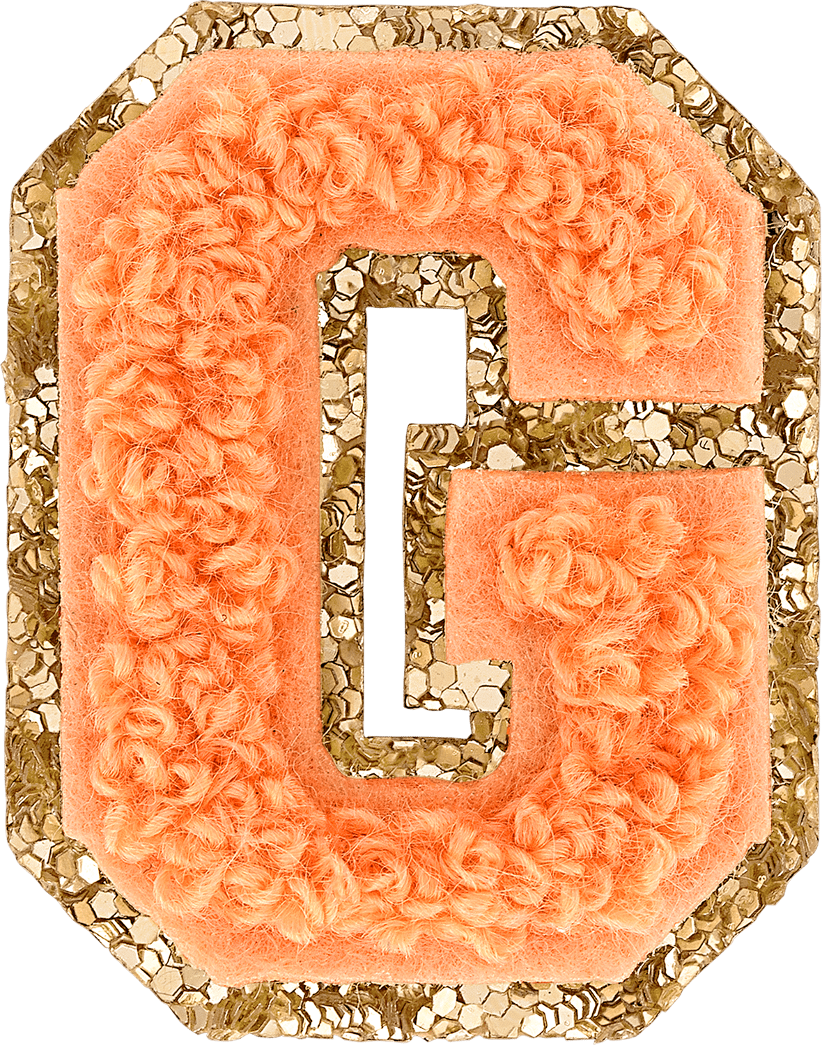 Flamingo Mini Glitter Varsity Letter Patch | Stoney Clover Lane Patches