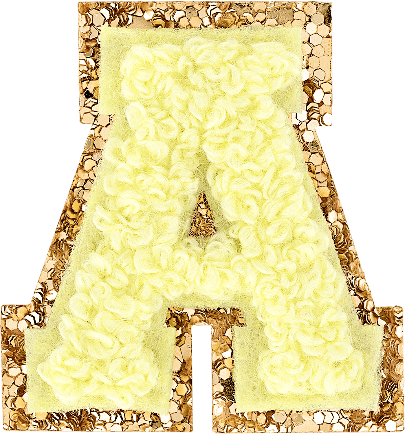 Stoney Clover Lane Blanc Glitter Varsity Letter Patch – mitylene