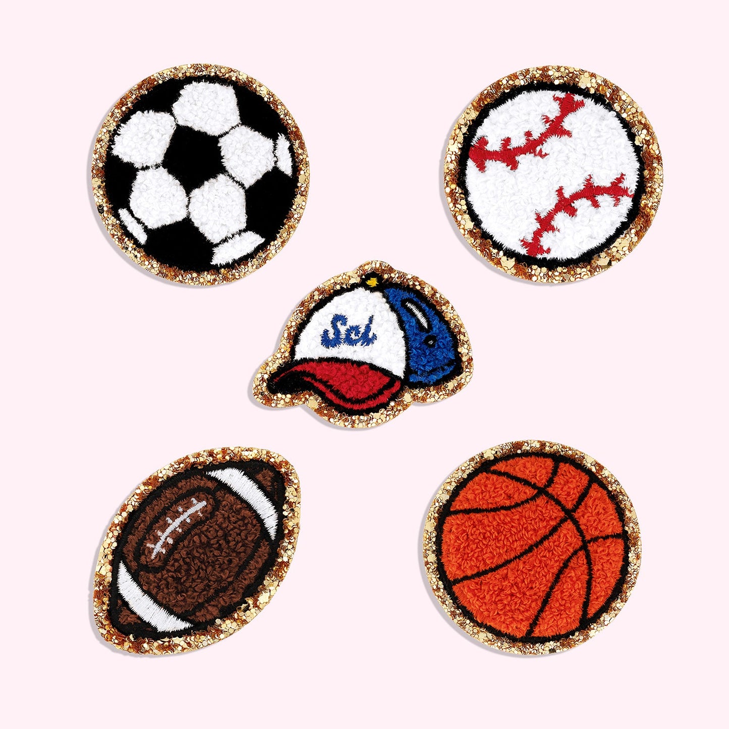 Glitter Varsity Baseball Patch