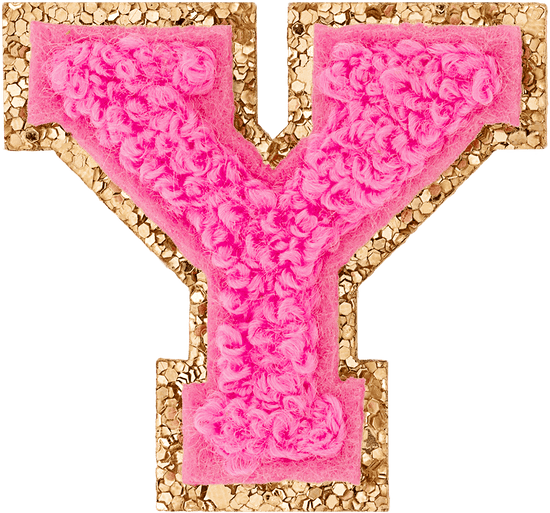 Flamingo Mini Glitter Varsity Letter Patch | Stoney Clover Lane Patches