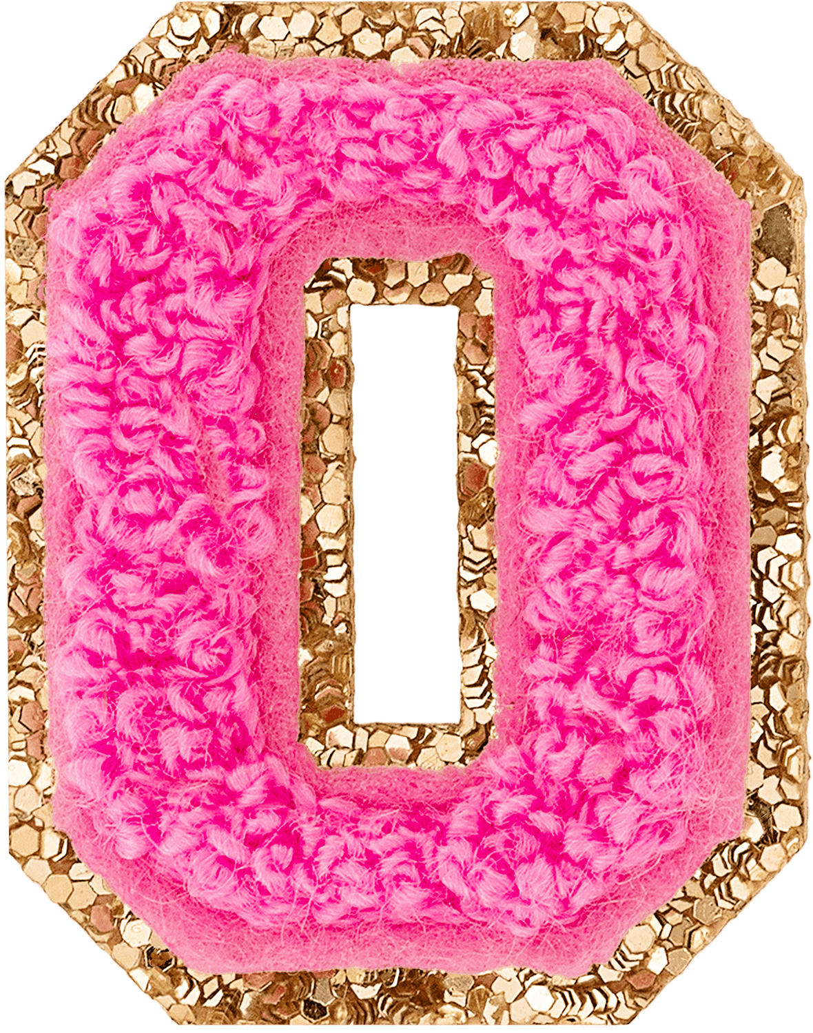 Flamingo Mini Glitter Varsity Letter Patch | Stoney Clover Lane Patches