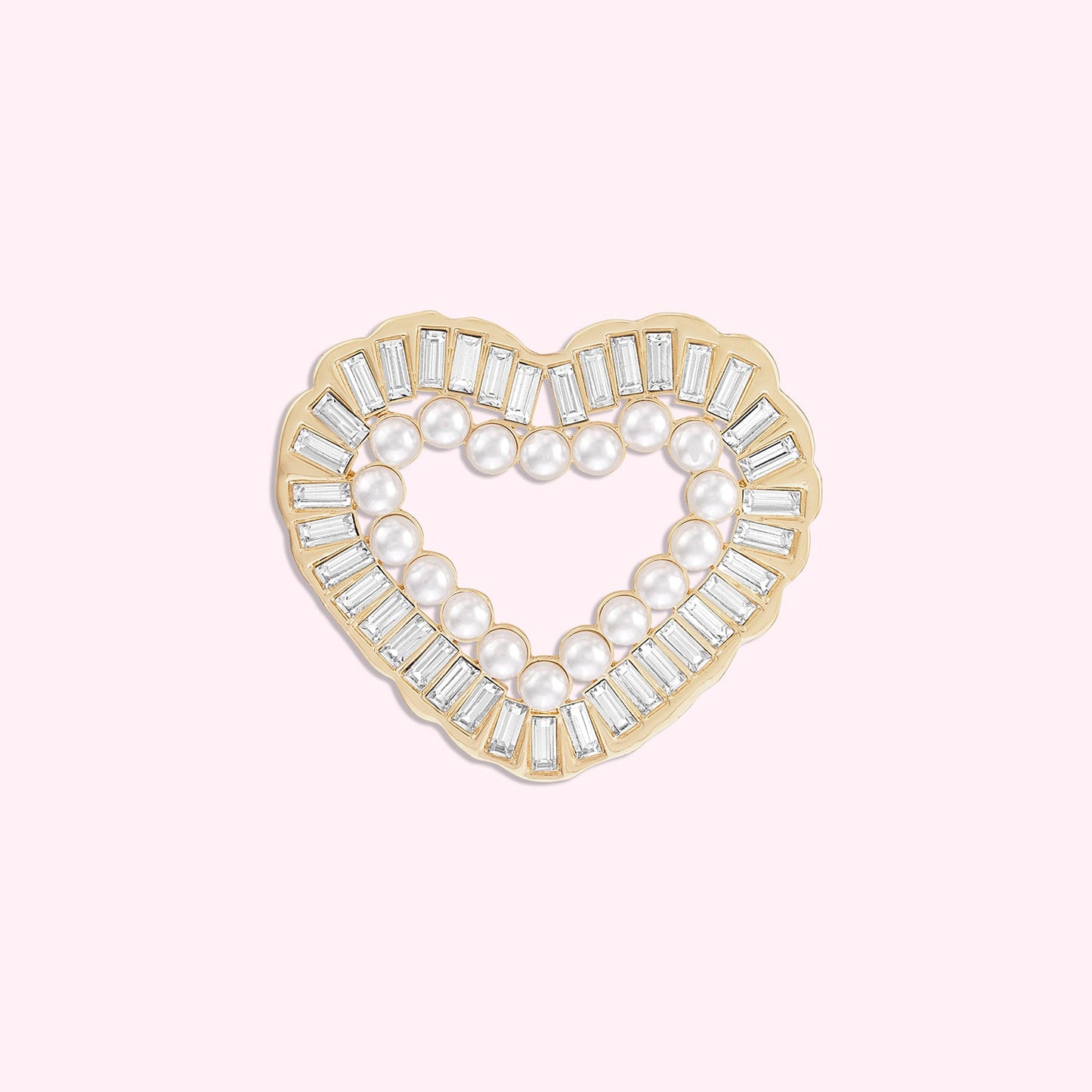 Open Heart Brooch