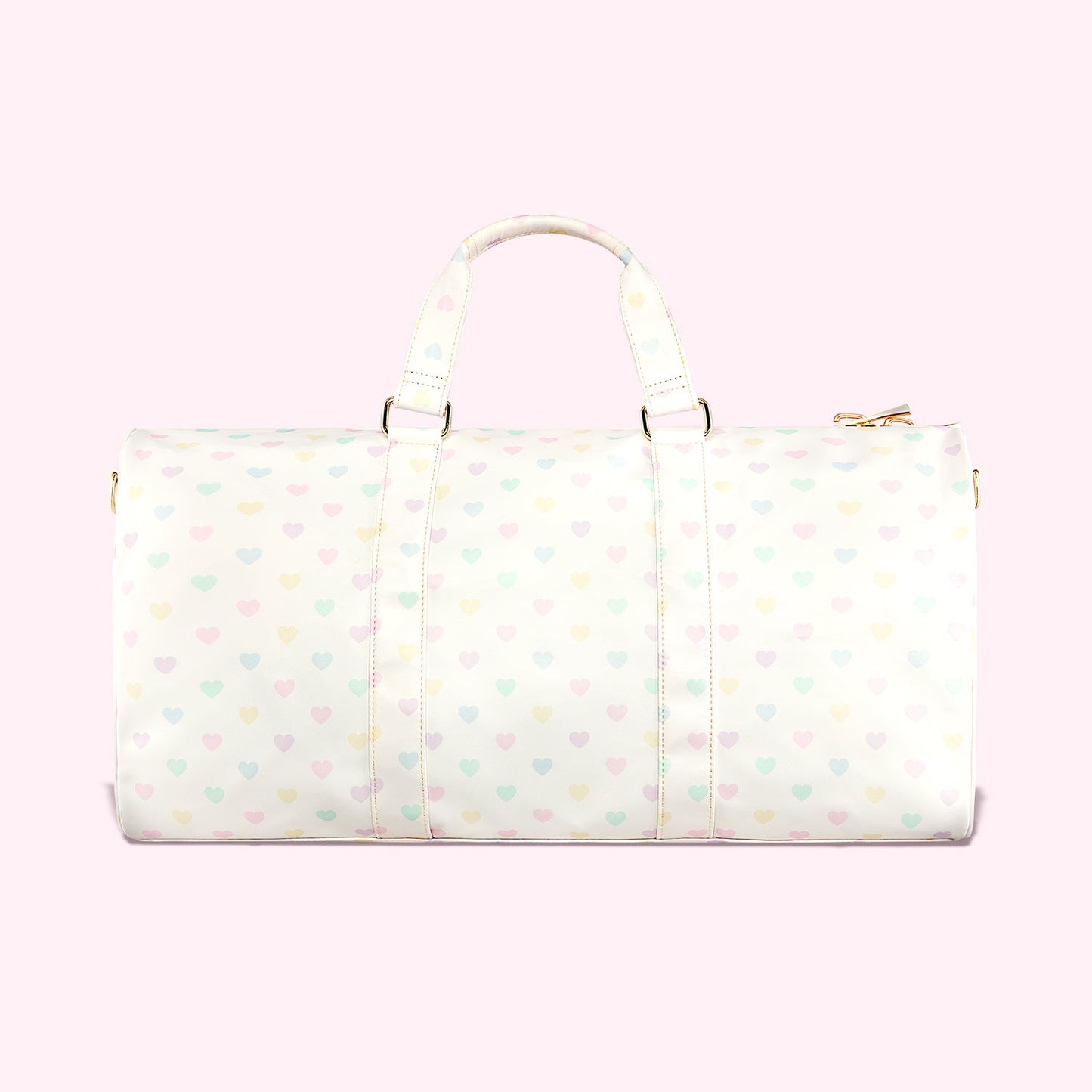 Mickey & Minnie Pastel Hearts Nylon Duffle Bag