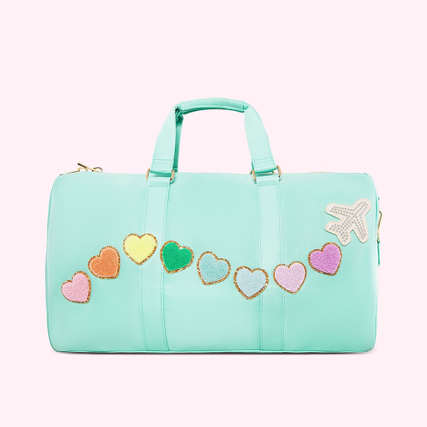 Heart Wave & Plane Classic Duffle Bag